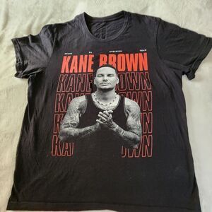 Kane Brown Drunk Or Dreaming 2023 Black Tshirt With 2 Sided Graphics Size XXL